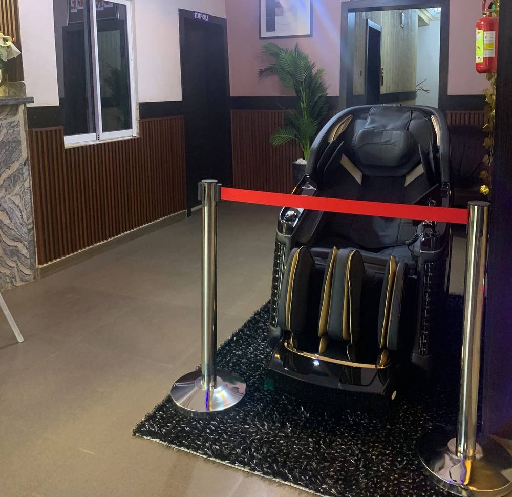 Massage chair in the lobby